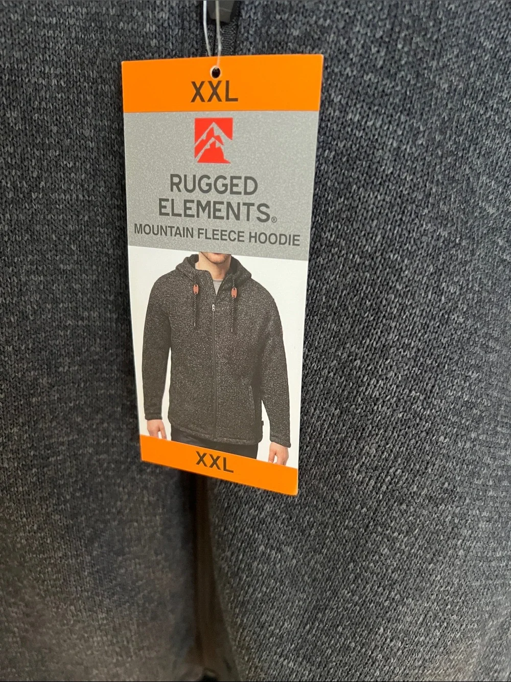 Men's Charcoal Full-Zip Hoodie Jacket